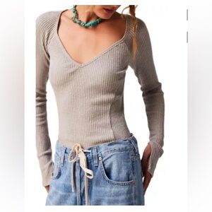 We the Free People Passing Thru Layering Top • Size Large (runs small) • NWOT